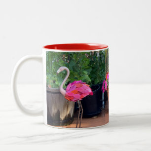 Flamingo Impatience Two-Tone Coffee Mug