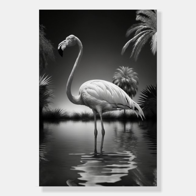 Flamingo in a Pool Foam Board (Front)