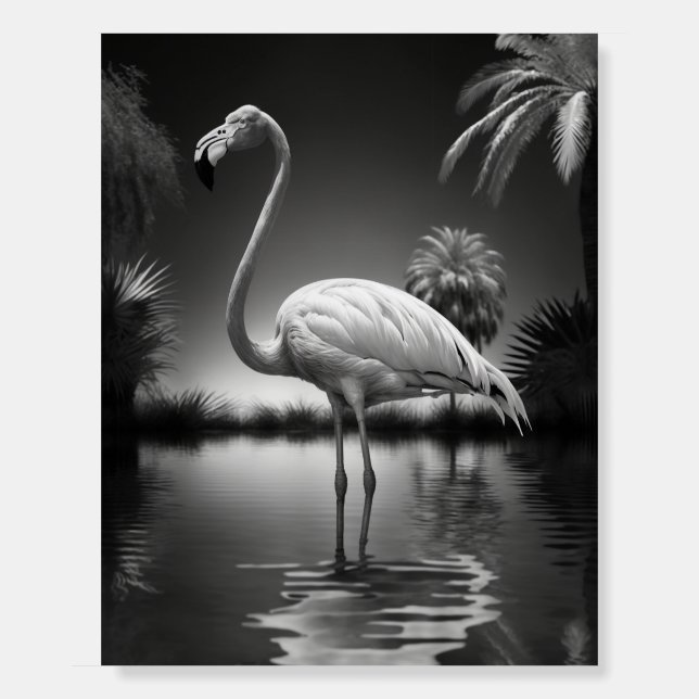 Flamingo in a Pool Foam Board (Front)
