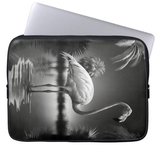 Flamingo in a Pool Laptop Sleeve