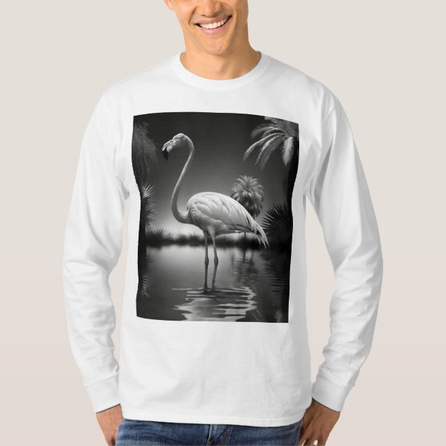 Flamingo in a Pool T-Shirt (Front)