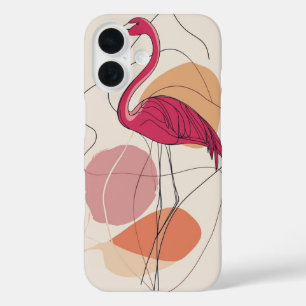 Flamingo in Bloom iPhone 16 Case