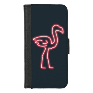 Flamingo in Neon Pink iPhone 8/7 Wallet Case