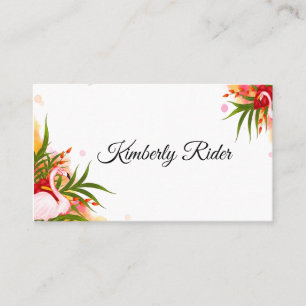 Flamingo In Summer Business Card