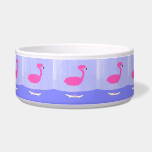 flamingo in the skateboard painting art bowl