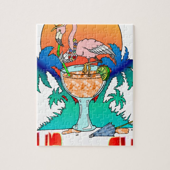 Flamingo in the Sun Jigsaw Puzzle (Vertical)