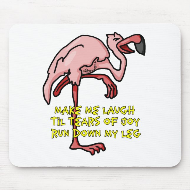 Flamingo Incontinence Mouse Pad (Front)