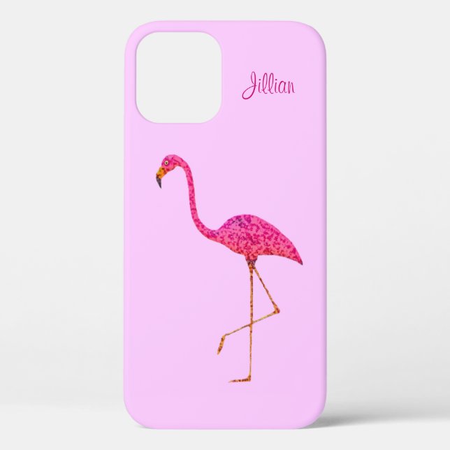 Flamingo iPhone 12 Case (Back)