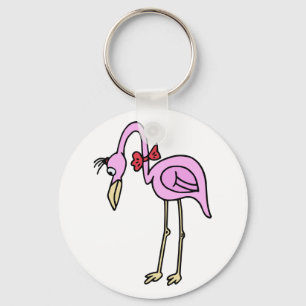 flamingo keychain