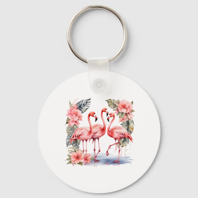 Flamingo Keychain (Front)