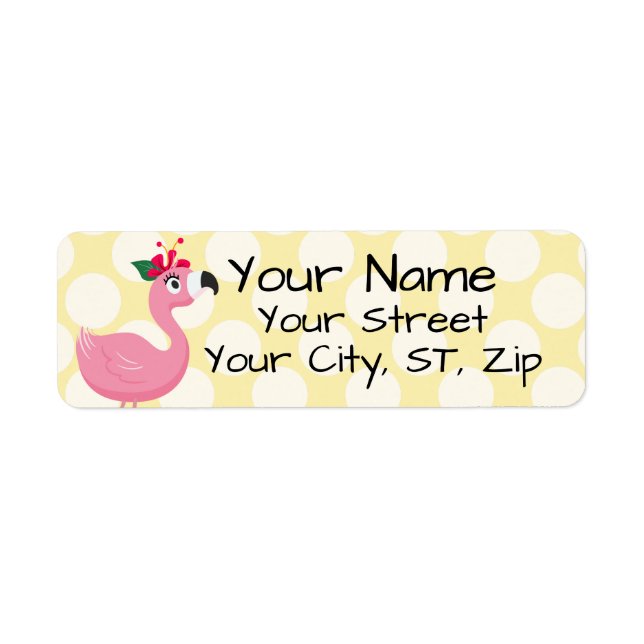 Flamingo Label (Front)