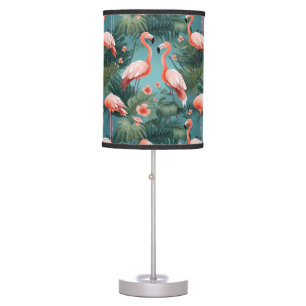 Flamingo Lamp Shade Tropical Feathered Lampshade