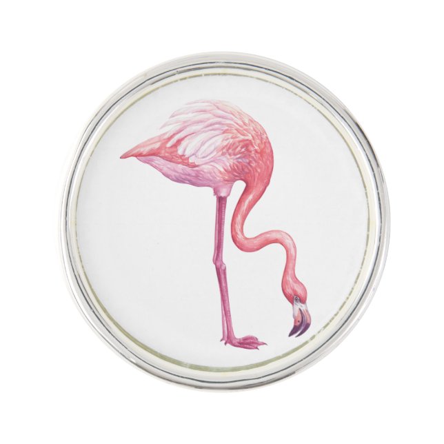 Flamingo Lapel Pin (Front)