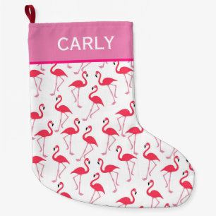 Flamingo Large Christmas Stocking