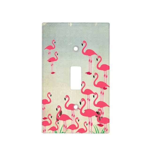 Flamingo Light Switch Cover (Front)