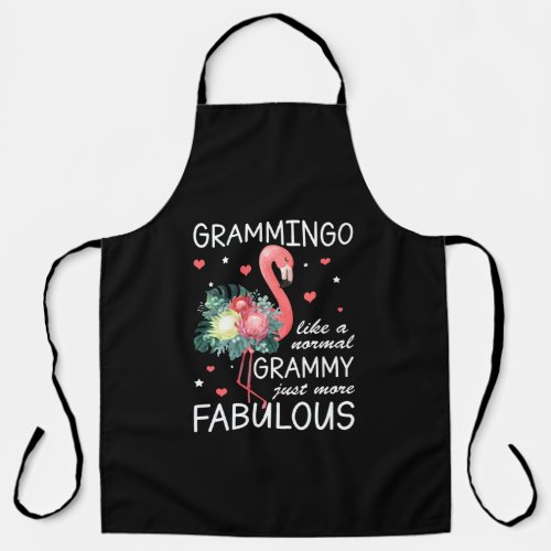 Flamingo Like A Normal Grammy Just More Fabulous Apron