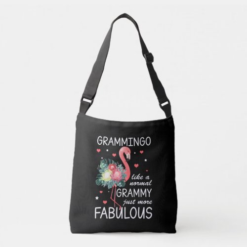 Flamingo Like A Normal Grammy Just More Fabulous Crossbody Bag