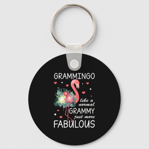Flamingo Like A Normal Grammy Just More Fabulous Keychain
