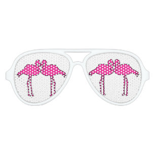 Flamingo Love Aviator Sunglasses