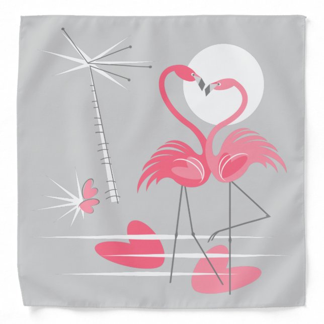 Flamingo Love bandana (Front)