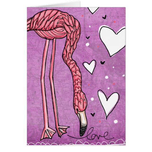 flamingo love cards (Front)