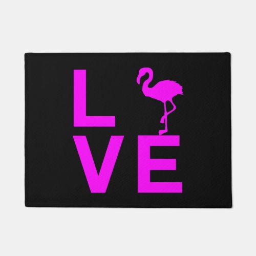 Flamingo Love Doormat