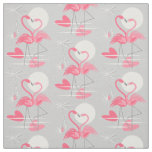 Flamingo Love fabric small