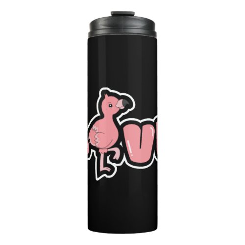 Flamingo LOVE Flamingo Lover Gift Idea Kawaii Thermal Tumbler