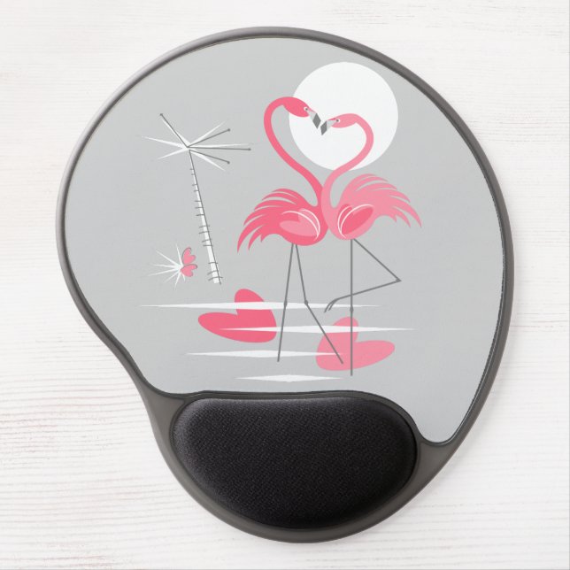 Flamingo Love gel mousepad (Front)