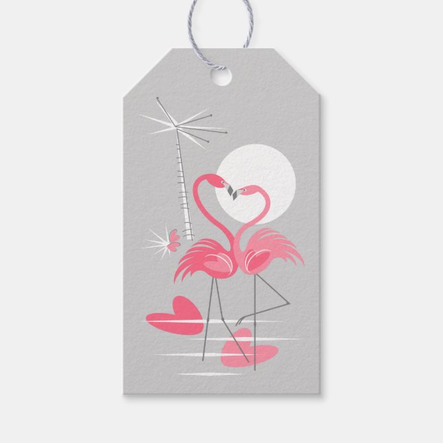 Flamingo Love gift tags (Front)