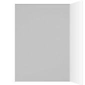 Flamingo Love Happy Birthday inside text grey Cards (Inside (Left))