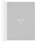 Flamingo Love Happy Birthday inside text grey Cards (Inside (Right))