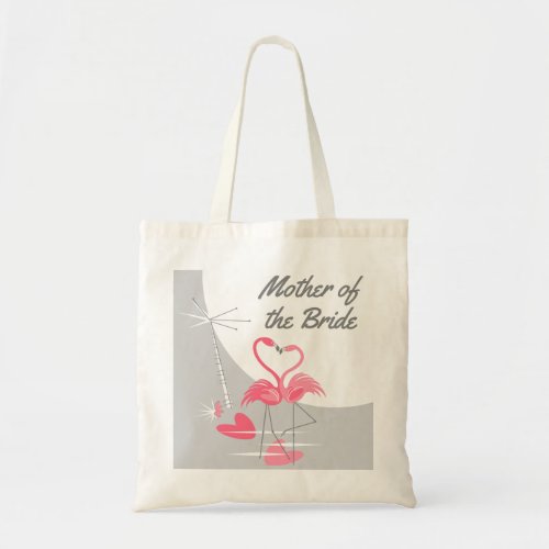 Flamingo Love Large Moon Mother of the Bride tote