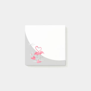 Flamingo Love Large Moon post-it notes square