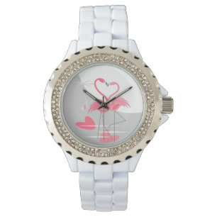 Flamingo Love Large Moon watch