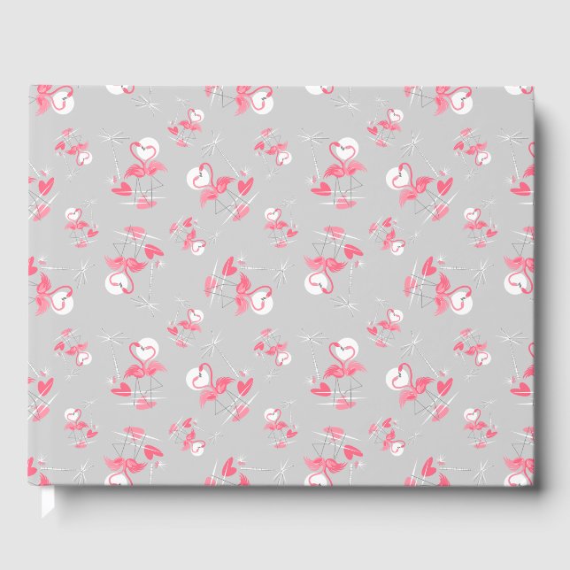 Flamingo Love Multi guest book (Front)