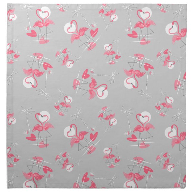 Flamingo Love Multi napkin cloth (Front)