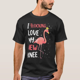 Flamingo Love My New Knee Replacement Surgery Girl T-Shirt