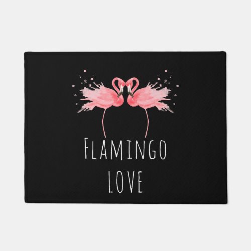 Flamingo Love pink Baby Gift Doormat