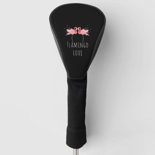 Flamingo Love pink Baby Gift Golf Head Cover