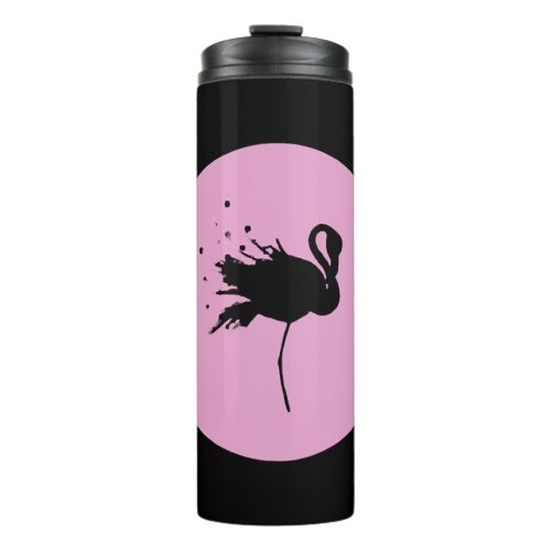 Flamingo Love Pink Tropical Giftidea Thermal Tumbler