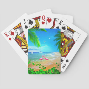 Flamingo Love Poker Cards
