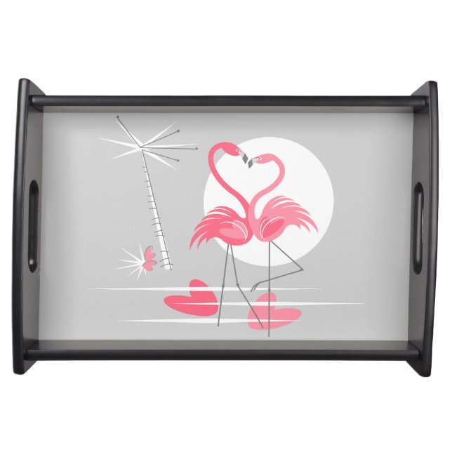 Flamingo Love serving tray (Front)