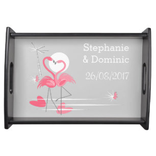 Flamingo Love Sides serving tray