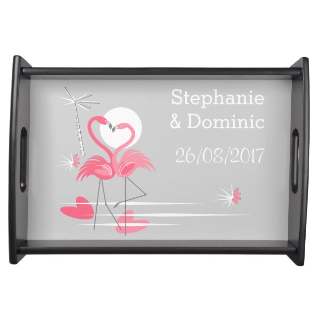 Flamingo Love Sides serving tray (Front)
