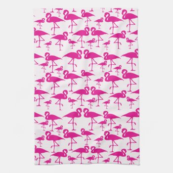 Flamingo Love Towel by dawnfx at Zazzle