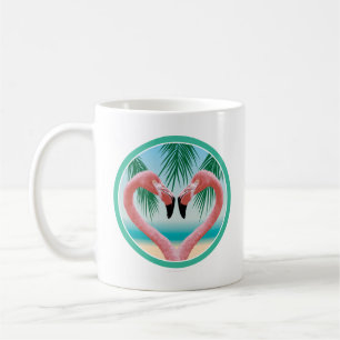 Flamingo Love (Tropical Valentine) Coffee Mug