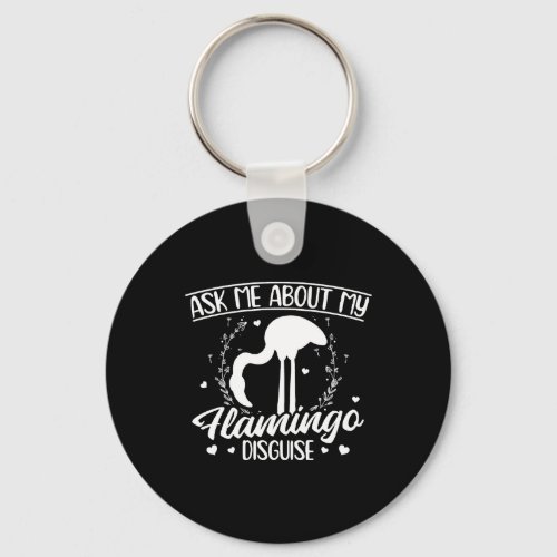 Flamingo Lover  Bird Animals Pink Gift Idea Keychain