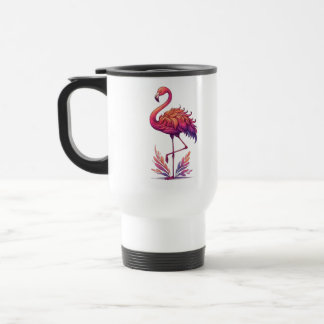 Flamingo lover Large Morphing Travel Mug