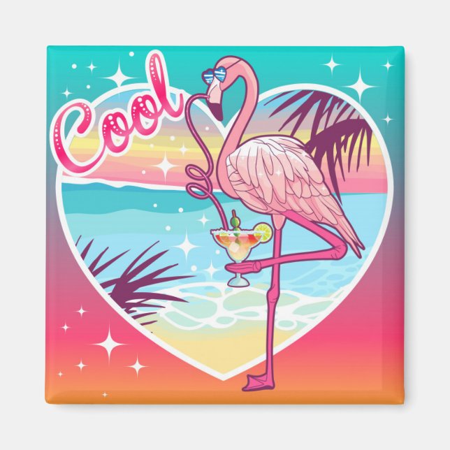 Flamingo Magnet (Front)